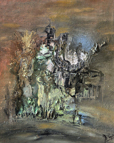 Manoir Blanc di Muriel Cayet, Pittura in vendita su Singulart