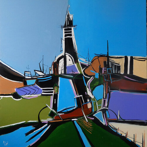 Scansion de paysage von Muriel Cayet, Malerei kaufen auf Singulart