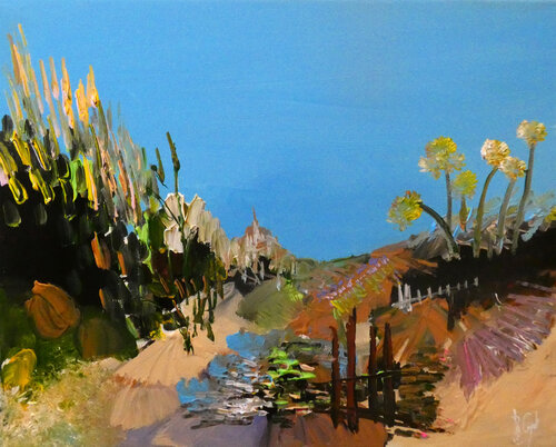 Le temps s'éclaire di Muriel Cayet, Pittura in vendita su Singulart