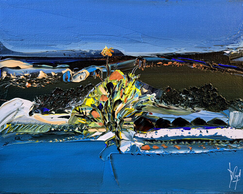 Connecter en bleu - En exclusivité sur SINGULART par Muriel Cayet, Peinture en vente sur Singulart
