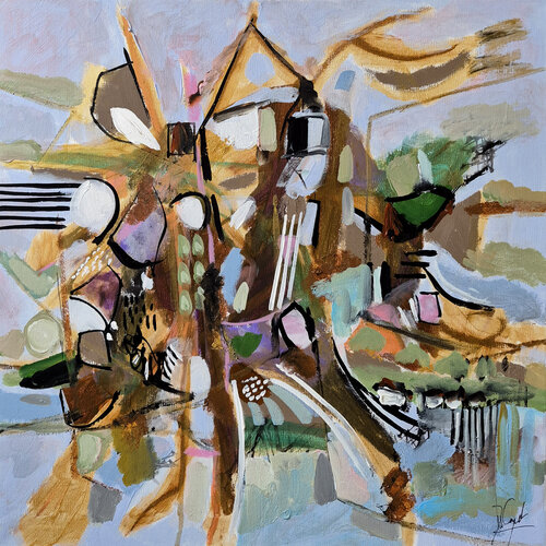 L'aventure des rêves par Muriel Cayet, Peinture en vente sur Singulart