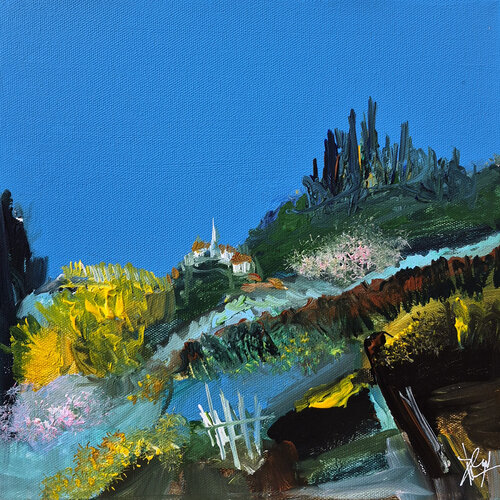 La langue secrète des nuances van Muriel Cayet, Schilderij te koop op Singulart