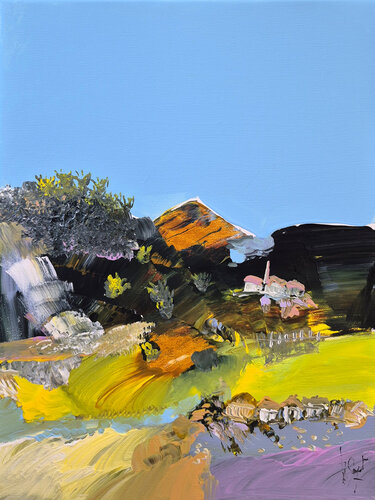 L'herbe pousse sur le chemin by Muriel Cayet, Painting for Sale on Singulart