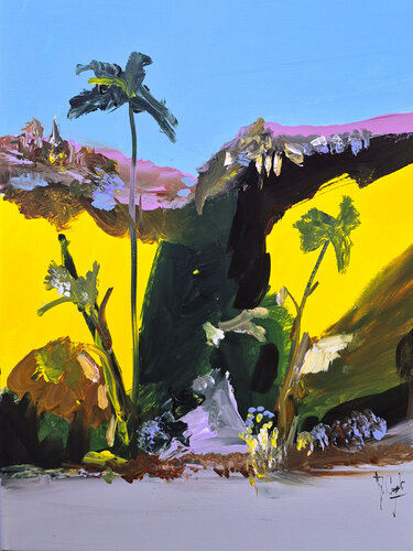 L' appel des fleurs du temps by Muriel Cayet, Painting for Sale on Singulart