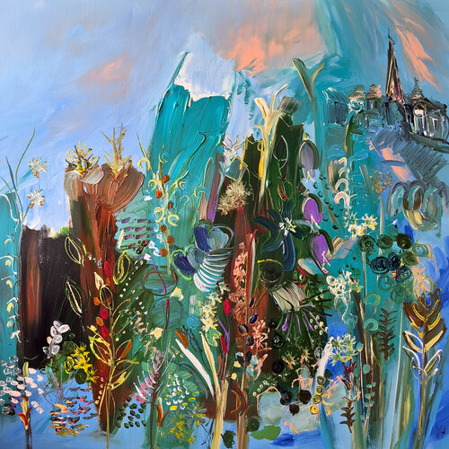Retenir la vie et ses minuscules fragments van Muriel Cayet, Schilderij te koop op Singulart
