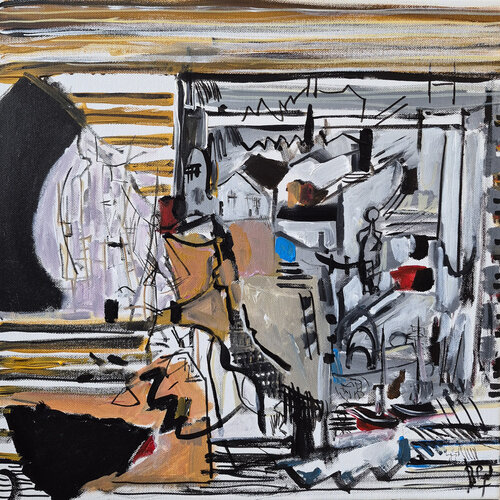 Paysage de l'encrier by Muriel Cayet, Painting for Sale on Singulart