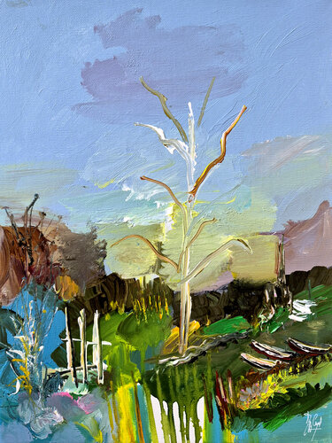 L'arbre sacré par Muriel Cayet, Peinture en vente sur Singulart