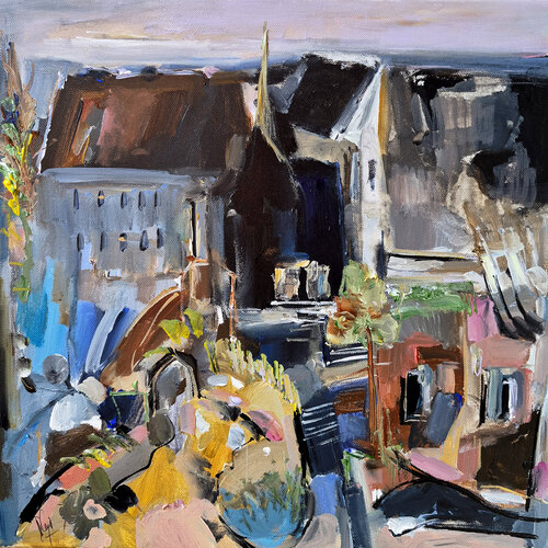 Un paysage passager by Muriel Cayet, Painting for Sale on Singulart