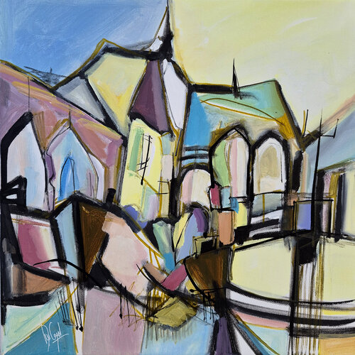 Une délicate vibration du paysage by Muriel Cayet, Painting for Sale on Singulart