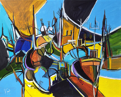 Un alignement des harmonies by Muriel Cayet, Painting for Sale on Singulart