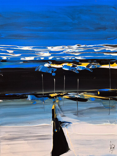 Montrer le chemin par Muriel Cayet, Peinture en vente sur Singulart
