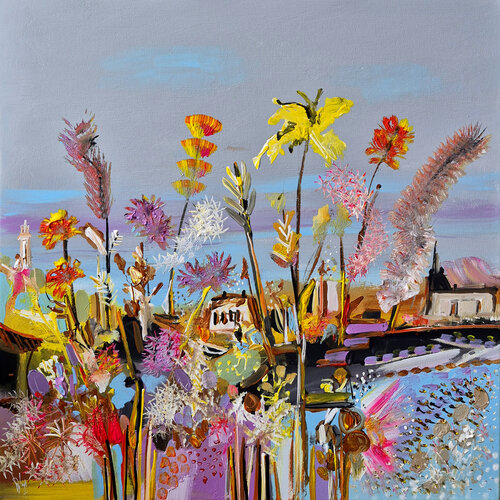 Un temps nouveau pour remplacer l'ancien par Muriel Cayet, Peinture en vente sur Singulart