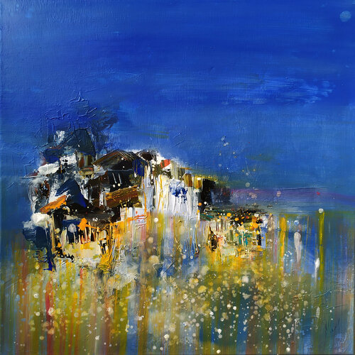 Un fond libre par Muriel Cayet, Peinture en vente sur Singulart