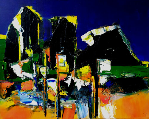 Couleurs d'affection von Muriel Cayet, Malerei kaufen auf Singulart