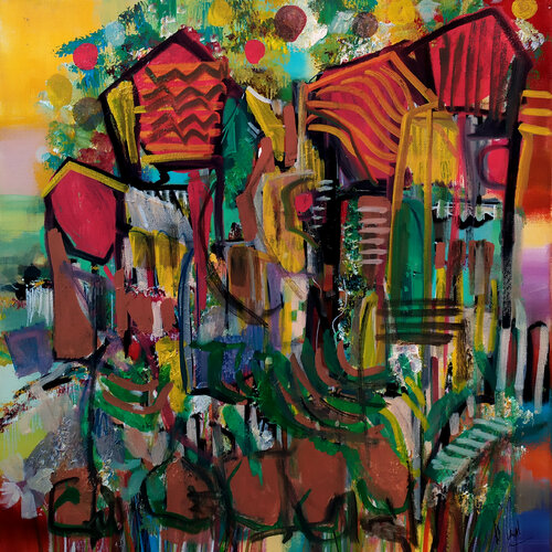 L'agrément invisible by Muriel Cayet, 絵画 for Sale on Singulart