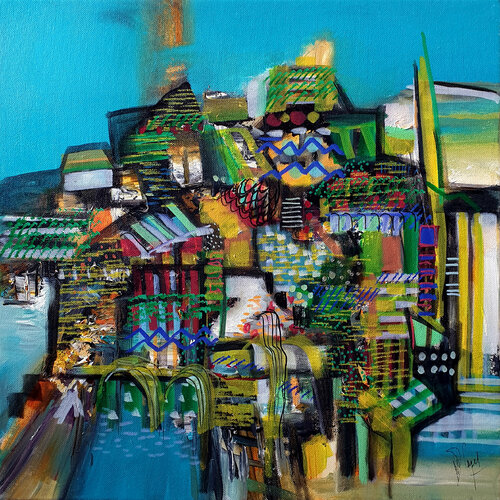 Retrouver le goût de la mer by Muriel Cayet, Painting for Sale on Singulart