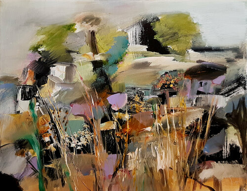 Collines et côteaux von Muriel Cayet, Malerei kaufen auf Singulart