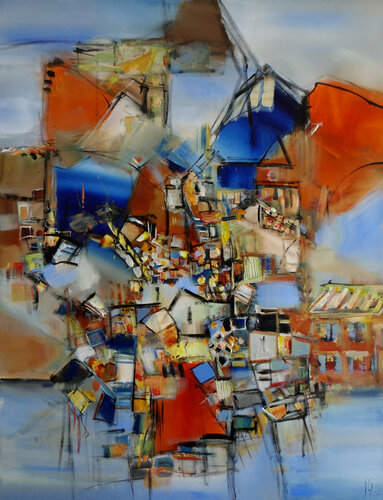 Conter le présent et le temps qui passe van Muriel Cayet, Schilderij te koop op Singulart