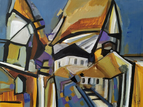 Alpilles by Muriel Cayet, Painting for Sale on Singulart