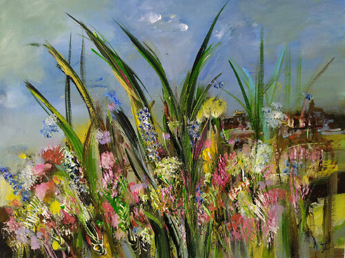 Le jardin d'Alice di Muriel Cayet, Pittura in vendita su Singulart