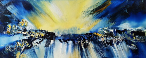 La route des Havres di Muriel Cayet, Pittura in vendita su Singulart