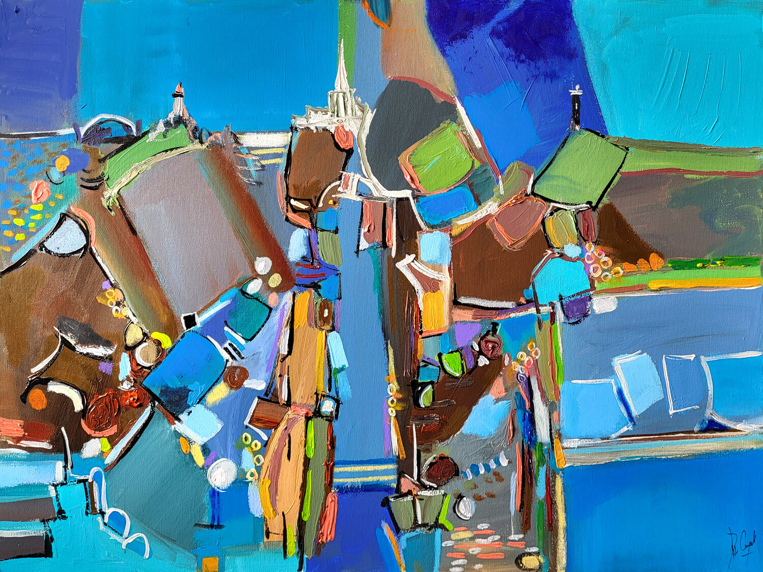 Paysage-accotoir Muriel Cayet