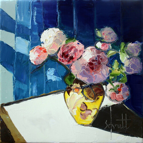 PIVOINES II de Jean-Paul Schmitt, Pintura a la venta en Singulart