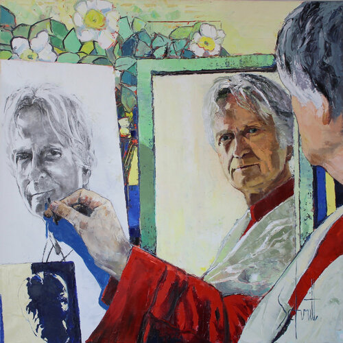 AUTOPORTRAIT AU MIROIR Jean-Paul Schmitt