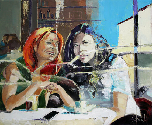 CAFÉ XLIII (À travers la vitrine) Jean-Paul Schmitt