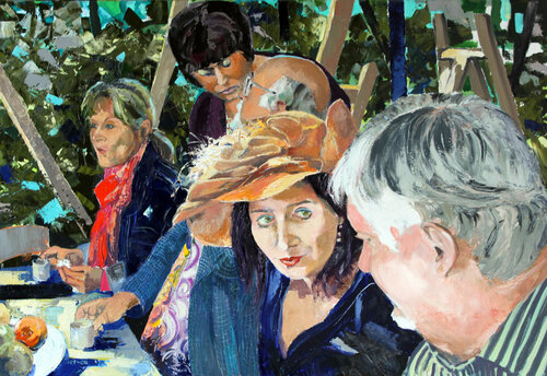 CAFÉ DES PEINTRES (La discussion) Jean-Paul Schmitt