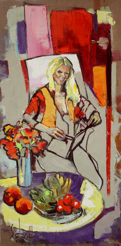 SOURIRE AUX LIVRES di Jean-Paul Schmitt, Pittura in vendita su Singulart