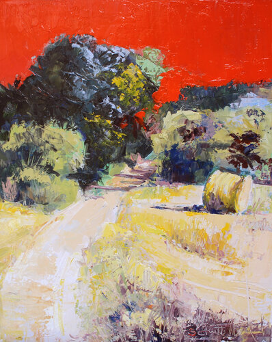 SAINT MARTIN XXIV (Meule de paille) van Jean-Paul Schmitt, Schilderij te koop op Singulart