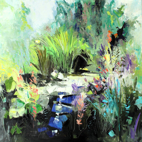HALF ABSTRACT 10 (Ru) van Jean-Paul Schmitt, Schilderij te koop op Singulart