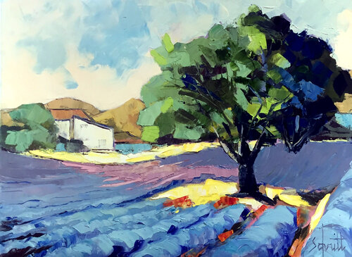 LAVANDES À AUREL III de Jean-Paul Schmitt, Pintura a la venta en Singulart