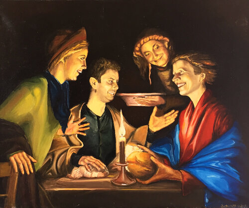 LE REPAS D'EMMAÜS (Hommage à Matthias Stomer) Jean-Paul Schmitt