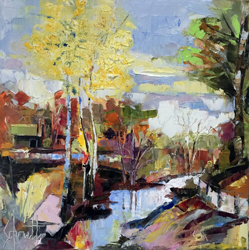 HALF ABSTRACT 29 (Fo3) van Jean-Paul Schmitt, Schilderij te koop op Singulart