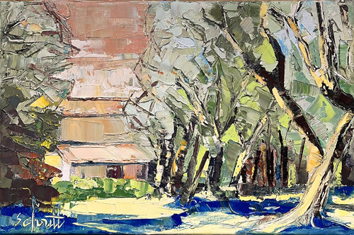 HALF ABSTRACT 37 (Oliviers) di Jean-Paul Schmitt, Pittura in vendita su Singulart