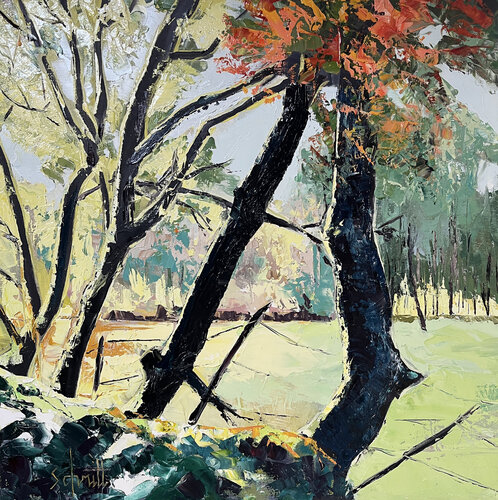 CHEMIN DE COMPOSTELLE 1 van Jean-Paul Schmitt, Schilderij te koop op Singulart