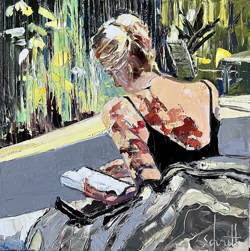 ANNE LISANT (sous les feuillages) di Jean-Paul Schmitt, Pittura in vendita su Singulart