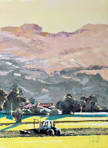 SAINT MARTIN XLIX (Fenaison sous les Carelles) di Jean-Paul Schmitt, Pittura in vendita su Singulart
