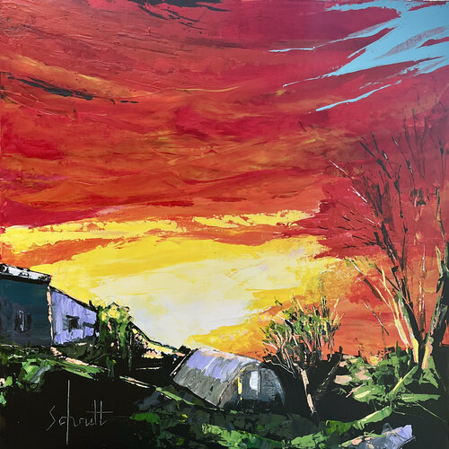 SOIR DE DÉCEMBRE de Jean-Paul Schmitt, Pintura a la venta en Singulart