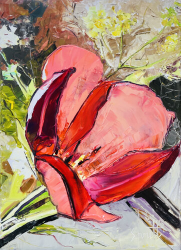 HALF ABSTRACT 42 (Tulipe) by Jean-Paul Schmitt, Painting for Sale on Singulart
