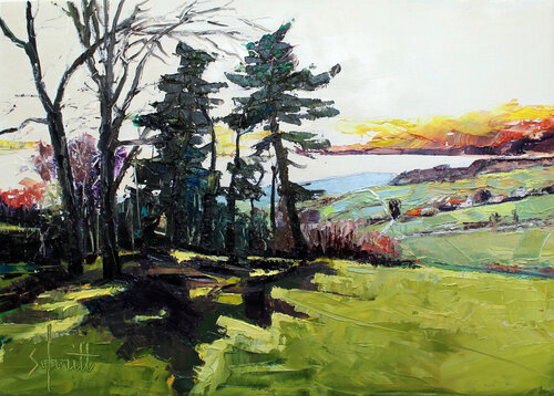 SAINT MARTIN XXXII (Chemin du Suc) de Jean-Paul Schmitt, Pintura a la venta en Singulart