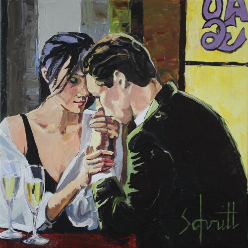 CAFÉ XXXVI van Jean-Paul Schmitt, Schilderij te koop op Singulart
