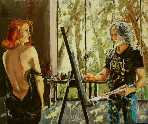 DANS L'ATELIER di Jean-Paul Schmitt, Pittura in vendita su Singulart