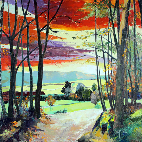 SAINT MARTIN XXXVIII (Au bois de la Charmance) van Jean-Paul Schmitt, Schilderij te koop op Singulart