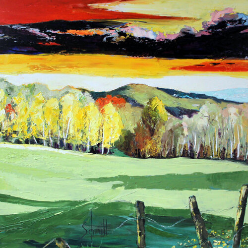 PAYSAGE D'AUTOMNE (Entre Saint Martin et Mornant) Jean-Paul Schmitt