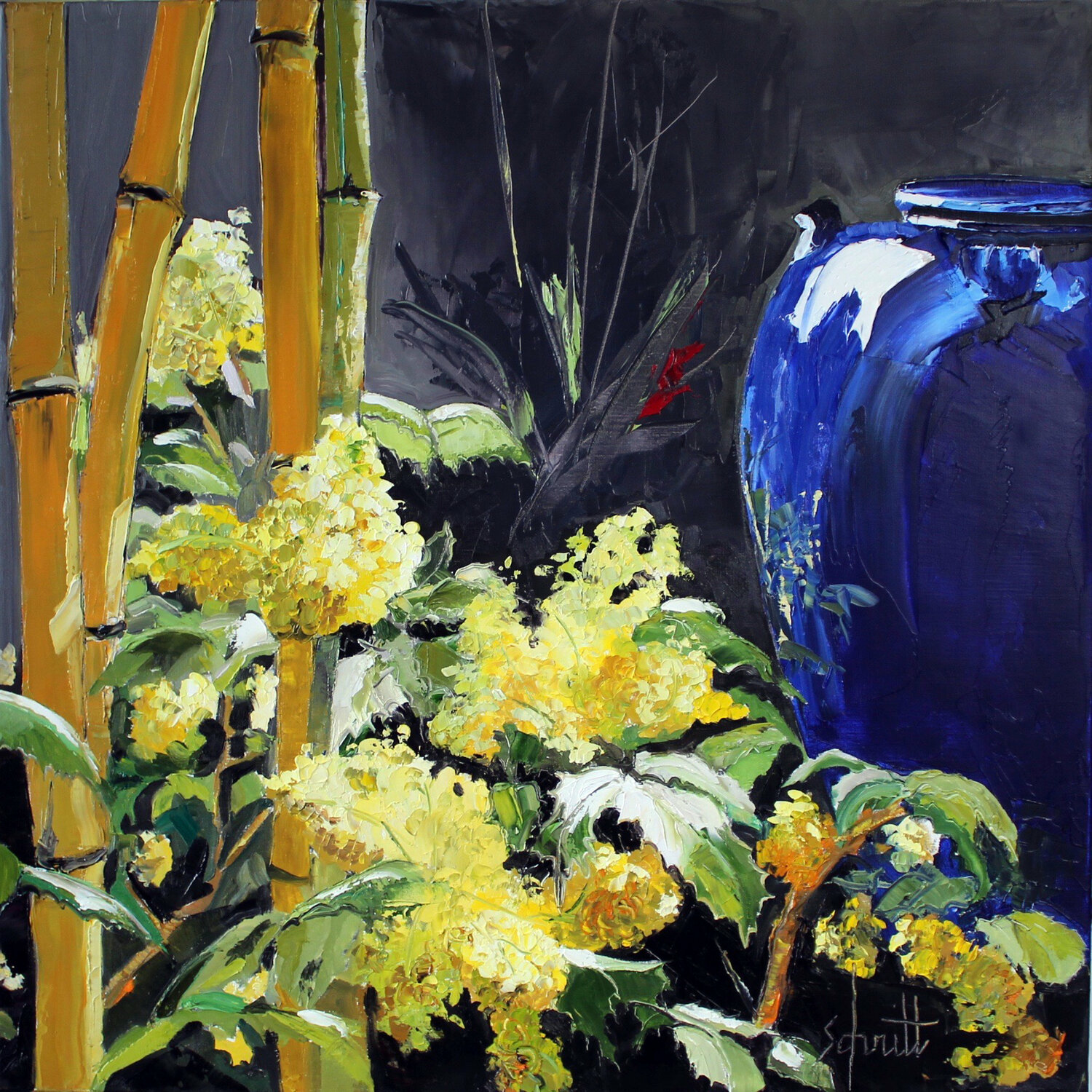 MAHONIA ET BAMBOUS Jean-Paul Schmitt