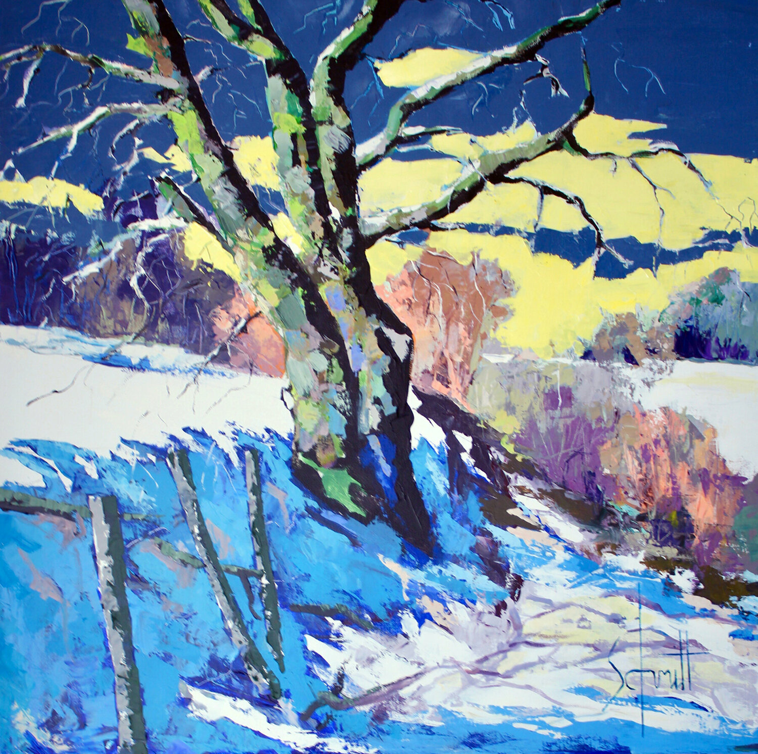 PAYSAGE D'HIVER V Jean-Paul Schmitt