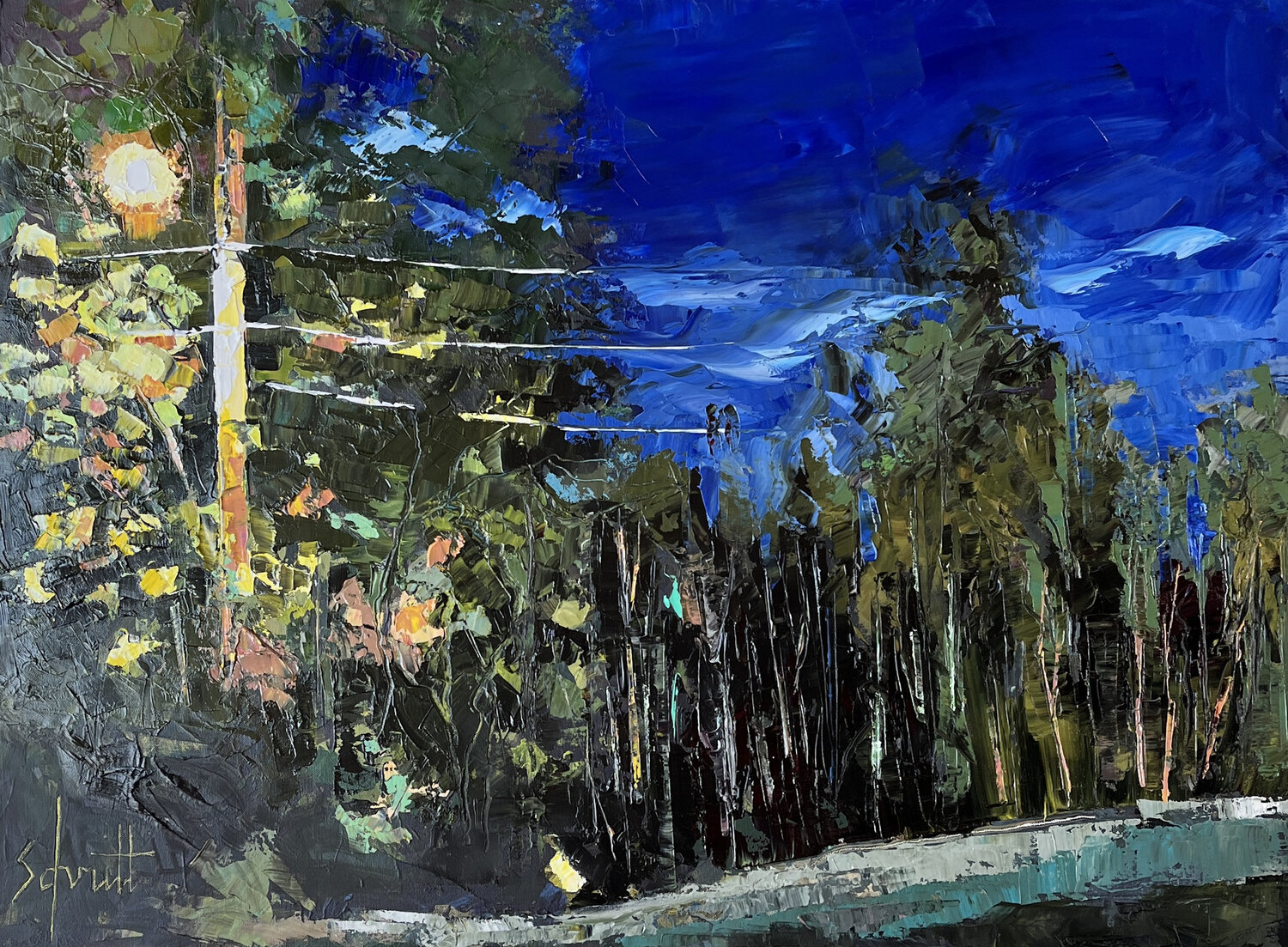 BORD DE ROUTE LA NUIT Jean-Paul Schmitt